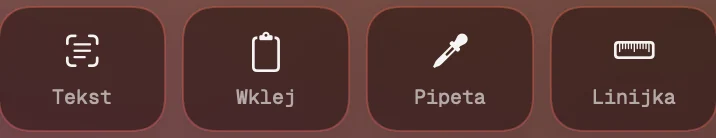 Tools: text, paste, colour picker, ruler